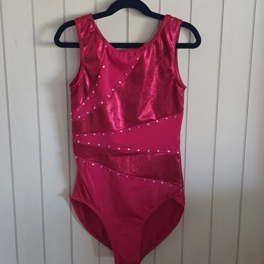 Women's Pink Sleeveless Leotard